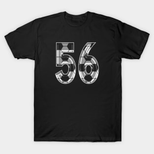 Soccer Number 56 Soccer Jersey #56 Soccer Mom Player Fan T-Shirt